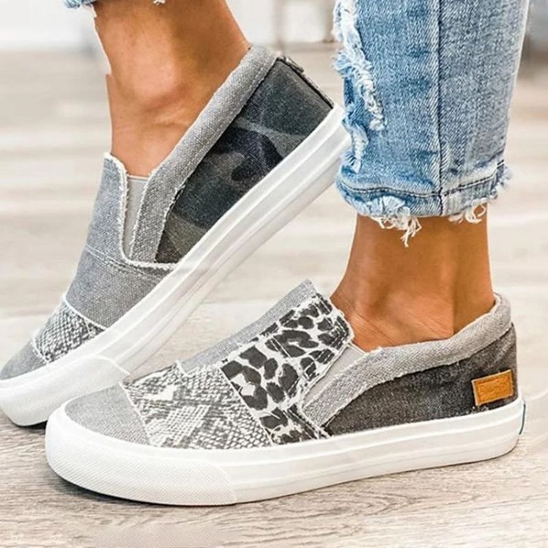 Slip-On Matalat Ylemmät Leopard-Lenkkarit