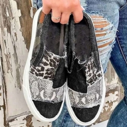 Slip-On Matalat Ylemmät Leopard-Lenkkarit