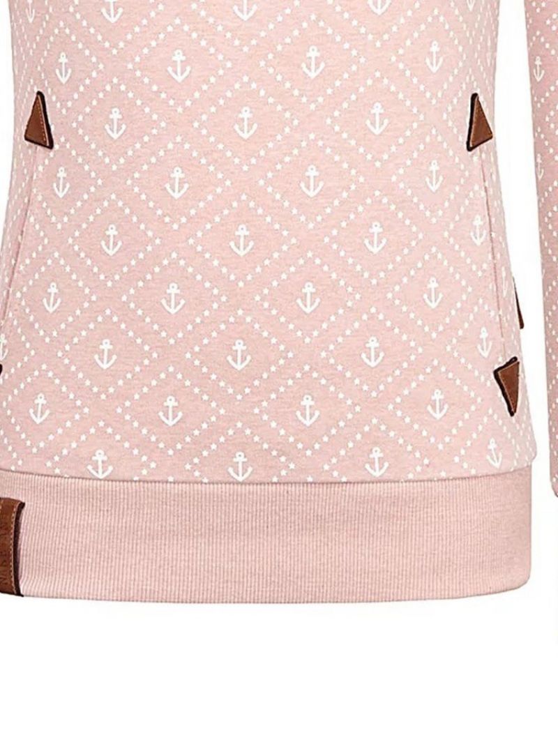 Print Casual Turtleneck Cool Huppari