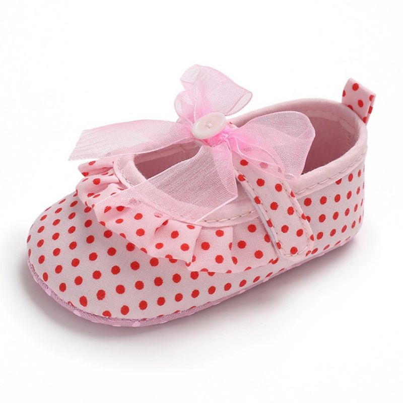 Polka Dot Velcro Taaperon Kengät