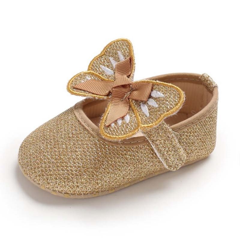 Sequin Bowknot Velcro Taaperon Kengät