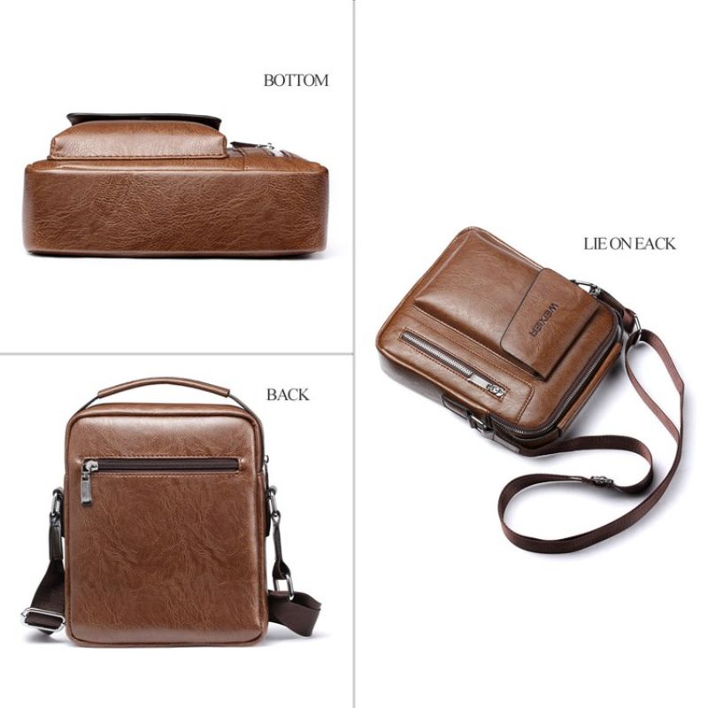 Tavalliset Eurooppalaiset Pu Square Crossbody Laukut