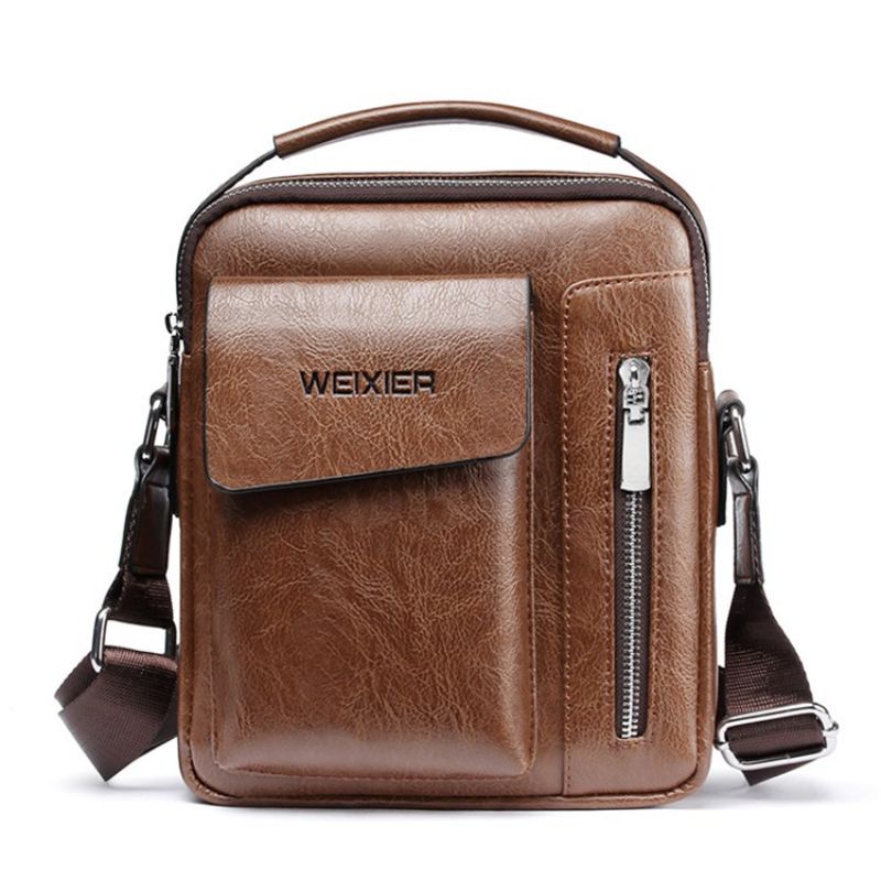 Tavalliset Eurooppalaiset Pu Square Crossbody Laukut