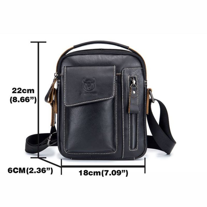 Tavallista Nahkaa European Square Crossbody Laukut