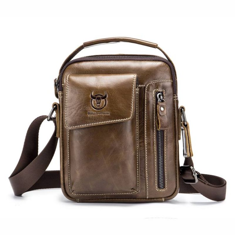 Tavallista Nahkaa European Square Crossbody Laukut