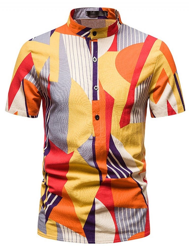 European Print Stand Kaulus Summer Straight Shirt