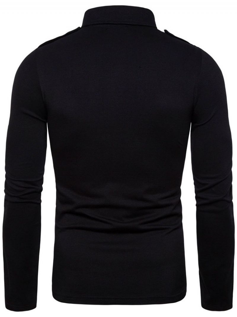 Pocket Polo Neck Miesten Yksipuolinen Poolopaita