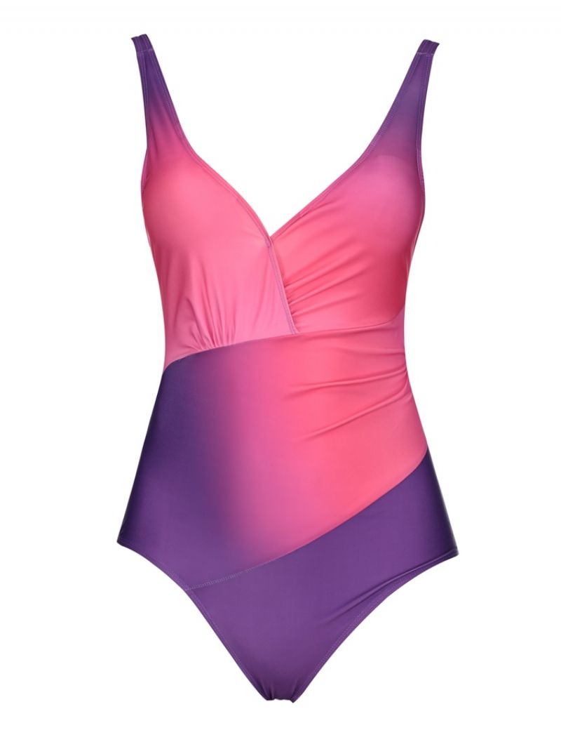 Laskostettu Gradientti Monokini (Saatavana Plus-Koko)