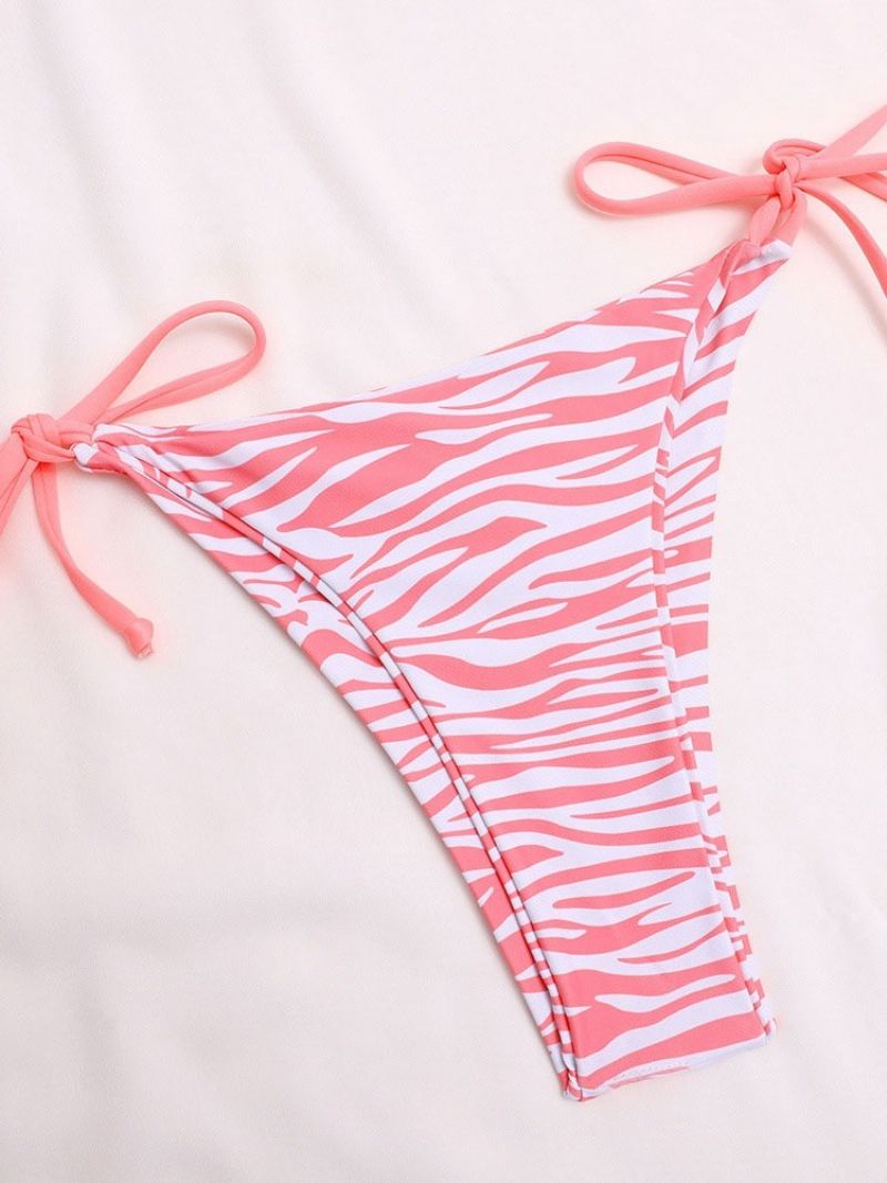 Sexy Lace-Up Zebra Stripe Uimapuvut Bikinit