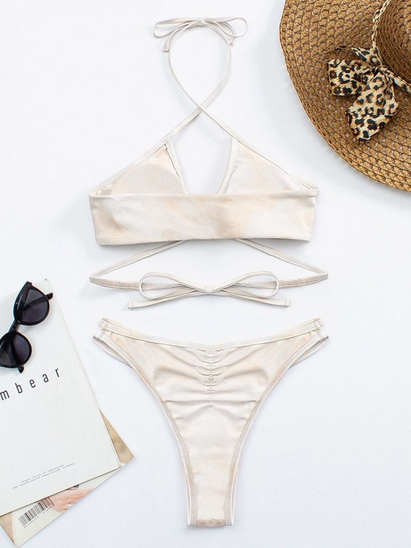 Sexy Plain Bikini-Setti