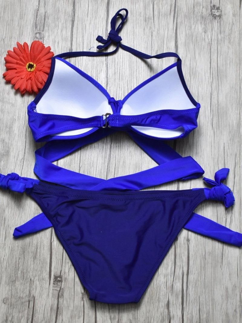 Sexy Tankini Set Lace-Up Naisten Uima-Asut