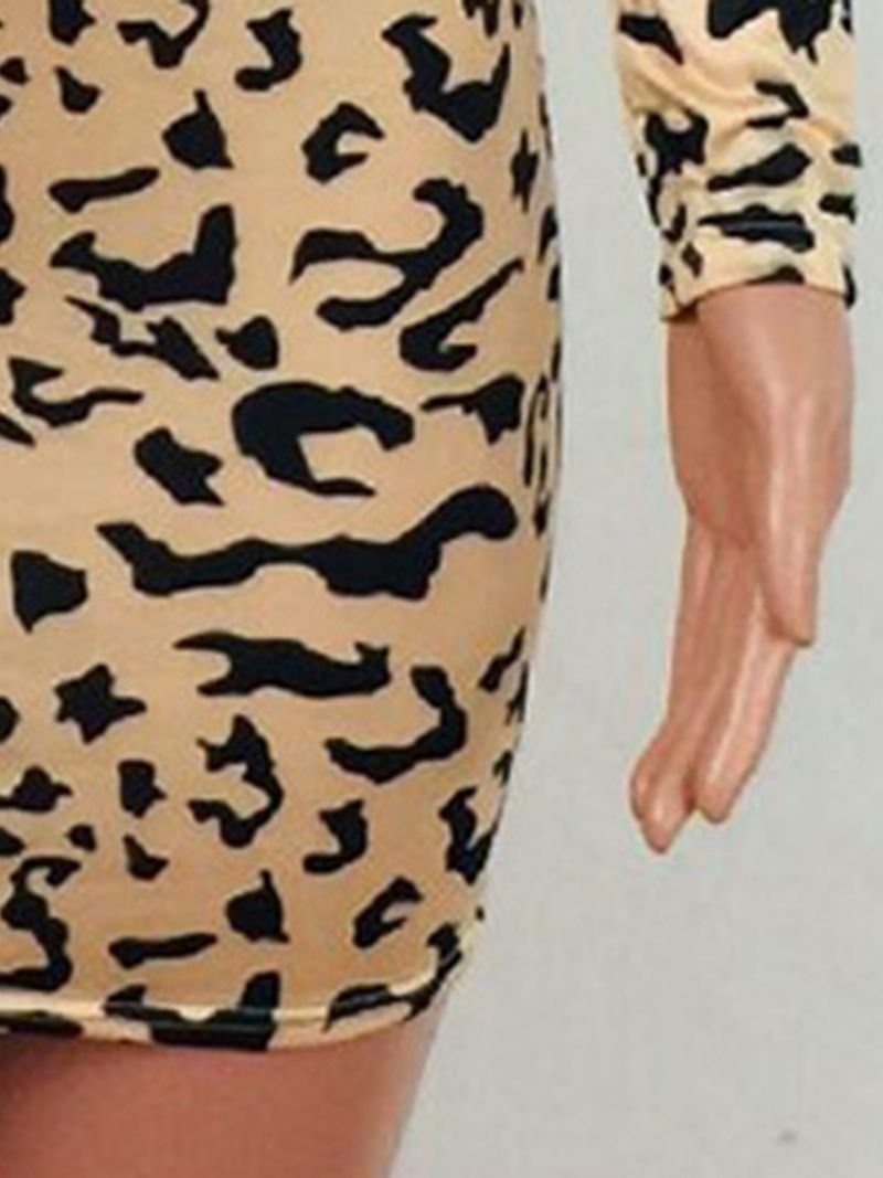 Leopard Print Pyöreä Kaula Kaksiosaiset Setit