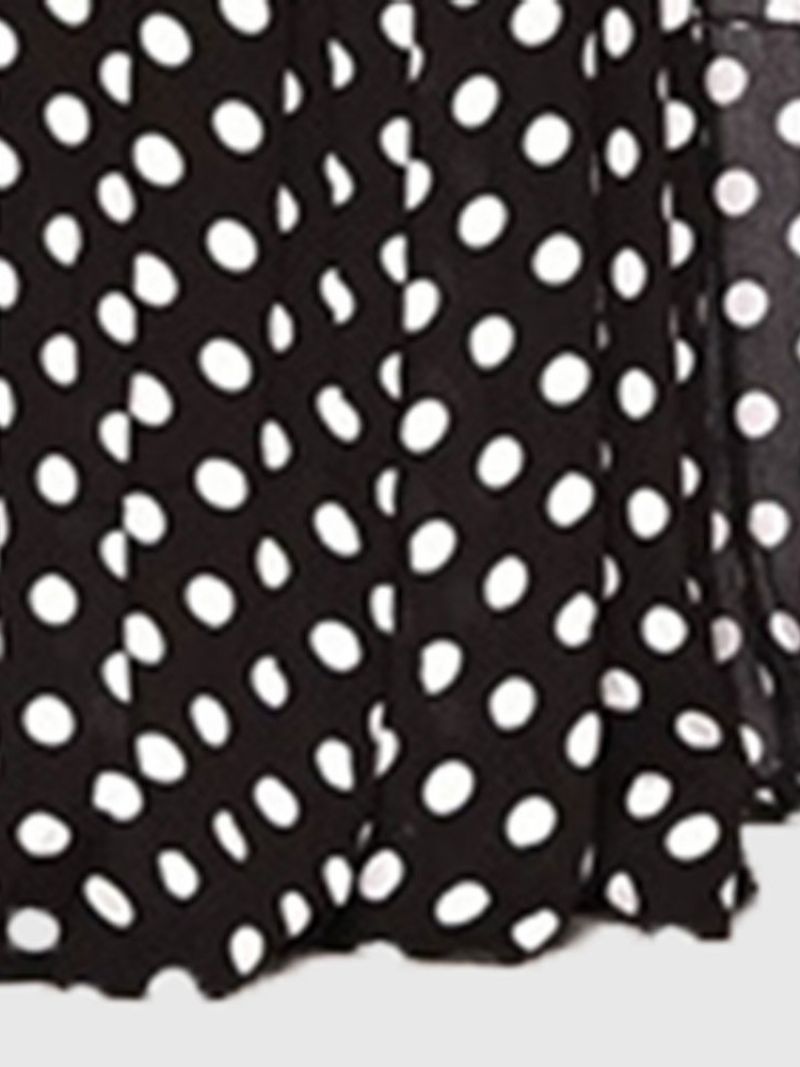 Print Polka Dots Hamepusero Naisten Kaksiosaiset Setit