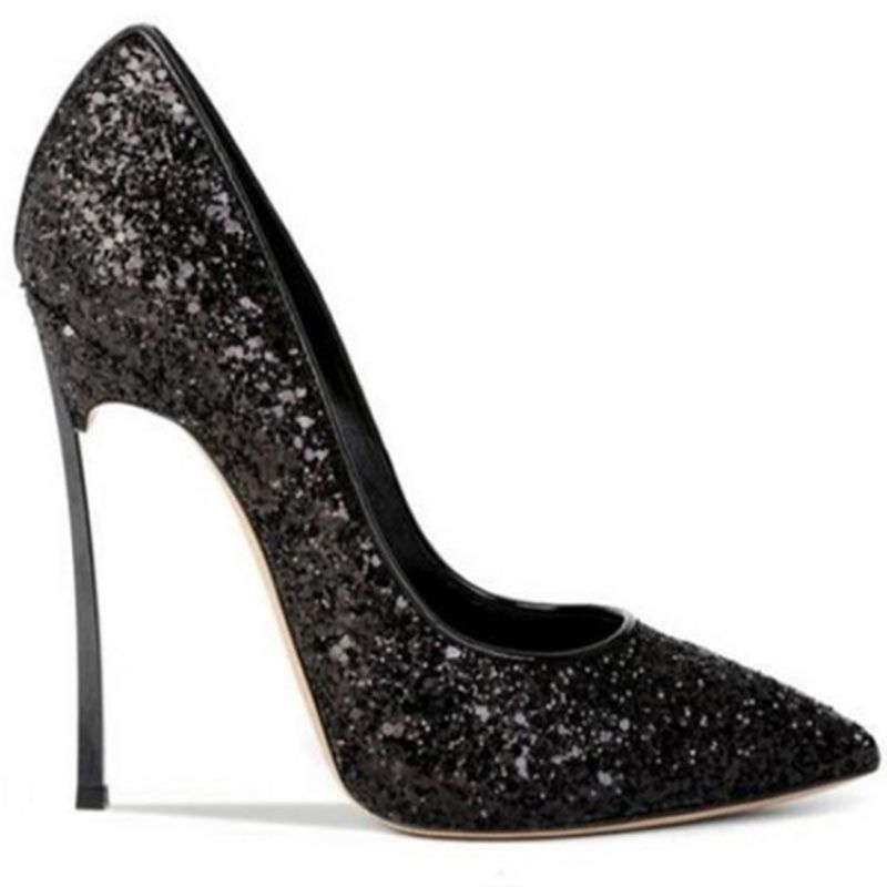 Naisten Kimaltelevat Sequin Stiletto Heel Slip-On Kengät