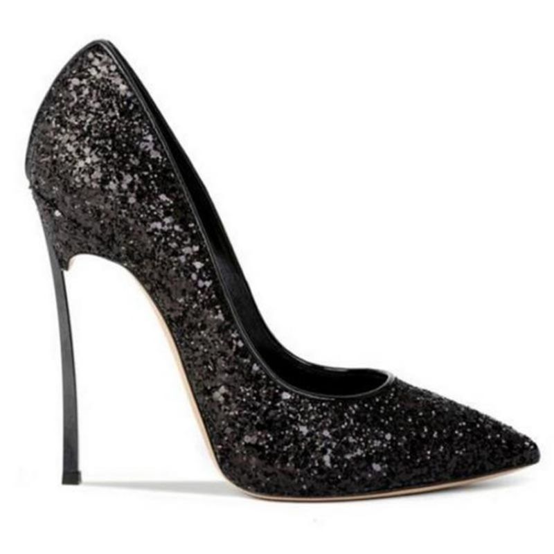 Naisten Kimaltelevat Sequin Stiletto Heel Slip-On Kengät