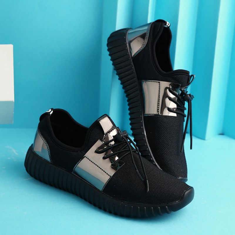 Lace-Up Platform Matalat Pu-Lenkkarit