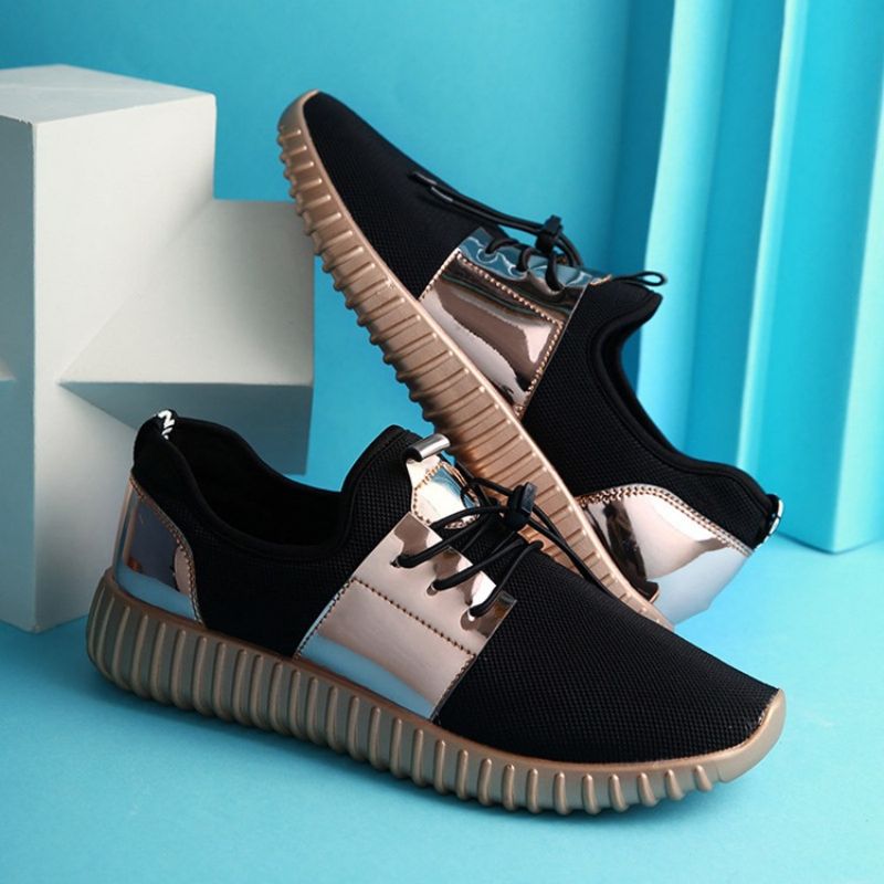 Lace-Up Platform Matalat Pu-Lenkkarit